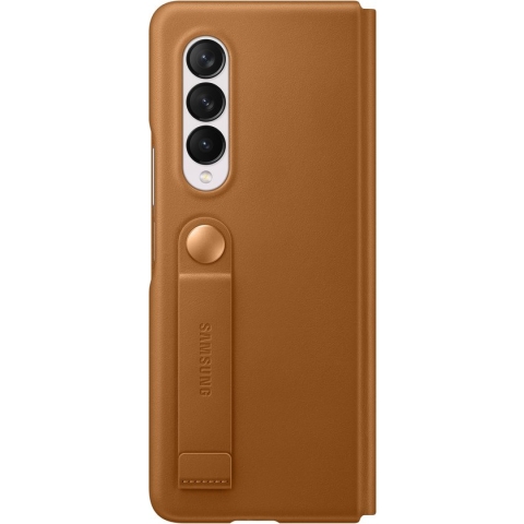 Lederen Flip Hoesje - Samsung Galaxy Z Fold3 5G - Camel