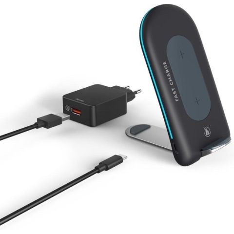 Hama Draadloze Oplader QI-FC15S - Antraciet