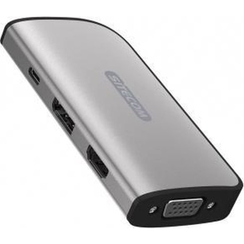 Sitecom - CN-413 - drievoudig - display adapter - HDMI 1.4 output met resoluties tot 3840x2160 30Hz - DisplayPort 1.2 output met resoluties tot 3840x2160 60Hz