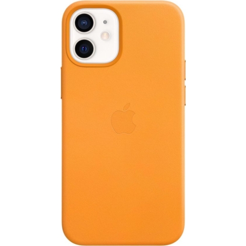 Apple leren hoesje met MagSafe - Voor iPhone 12 Mini - California Poppy