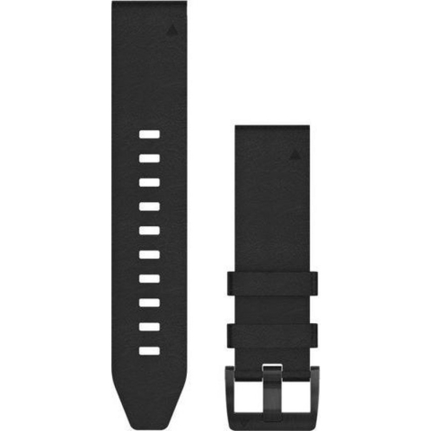 Garmin QuickFit Leren Horlogebandje - 22mm Polsbandje - Wearablebandje - Zwart Leer