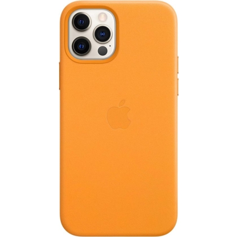 Apple leren hoesje met MagSafe - Voor iPhone 12 (Pro) - California Poppy