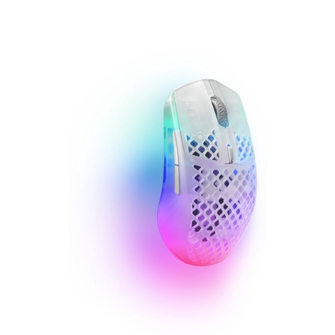 Steelseries Aerox 3 Wireless Ghost (2022 Edition) - Draadloze Gaming Muis - Ghost/Doorzichtig