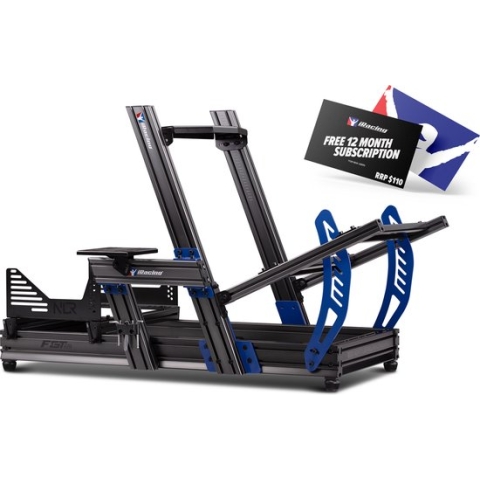 Next Level Racing F-GT Elite - Aluminium Simulator Cockpit - iRacing Edition - Compatibel met Logitech, Thrustmaster & Fanatec