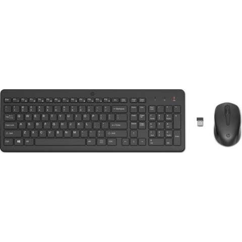 HP 330 - Draadloze Toetsenbord en Muis set - QWERTY ISO - Zwart
