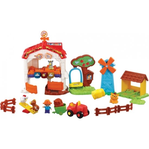 VTech Zoef Zoef Dieren Vrolijke Dierenboerderij - Cadeau - Speelfigurenset - Speelgoed met Liedjes & Reacties - 1 tot 5 Jaar