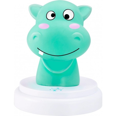 Alecto SILLY HIPPO - LED nachtlampje, nijlpaard, blauw