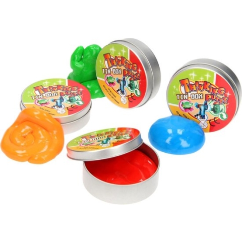 Smart putty in metalen doosje