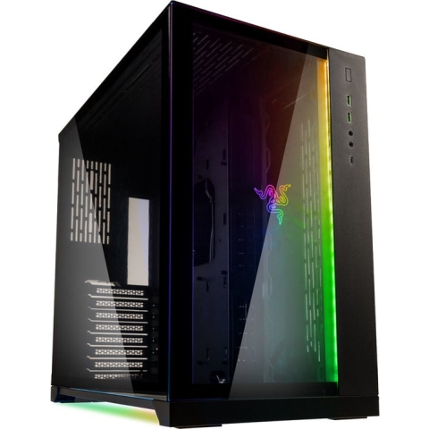 ATX Semi-toren doos Lian-Li PC-O11 Dynamic Designed by Razer Wit Zwart