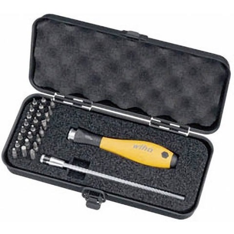Wiha Bit (Werkzeugeinsatz) Wisselklingset 26-delig Plat, Kruiskop Phillips, Binnen-Torx, Inbus ESD
