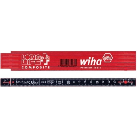 Wiha 37067 Duimstok 2 m Kunststof