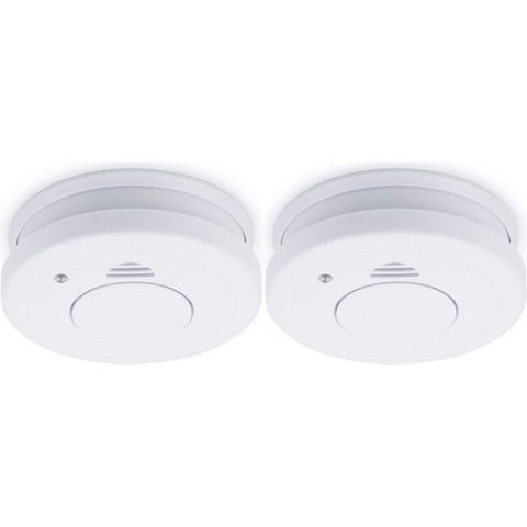 Smartwares Rookmelder FSM-11512 - 2 Rookmelders - Inclusief 5 jaar batterij - 10 Jaar sensor - 85 dB - TUV label