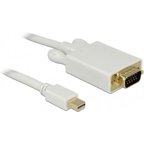 Delock - Mini DisplayPort - VGA Kabel - Wit - 1.0 meter