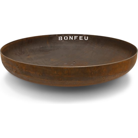 BonFeu Vuurschaal Ø80 cm Cortenstaal - Hoge Kwaliteit Vuurschaal - Optioneel Grillen en Bakken - 80x80x21 cm- Ook met Grill / Plancha verkrijgbaar! - Vuurschaal groot