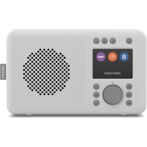 Pure Elan DAB+ Radio - Portable FM en DAB Radio met Bluetooth - Grijs