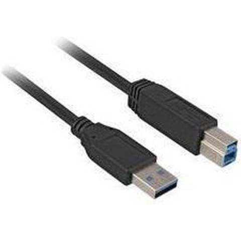 Sharkoon USB 3.0 A Male naar USB 3.0 B Male - 5 m