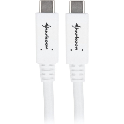 Sharkoon 4044951021185 USB-kabel 1 m USB 3.2 Gen 1 (3.1 Gen 1) USB C Wit