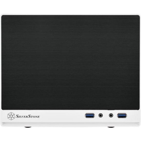 Silverstone SG13 Mini Tower Zwart, Wit