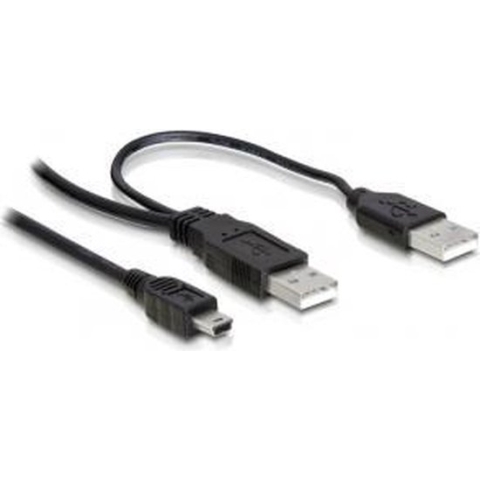 Delock USB 2.0 A Male naar USB 2.0 Mini Male - 1 m