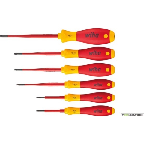 Wiha Schroevendraaierset SoftFinish electric slimFix TORX® Tamper Resistant - 6-delig - 41245
