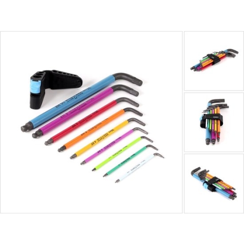 Wera 05022210001 950 SPKL/9 SM HF 9 Delige Hex-plus multicolour inbussleutelset - 1,5-10mm