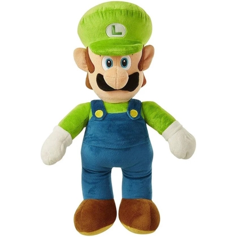 Luigi Super Mario Bros pluche figuur (afmeting 50 cm)