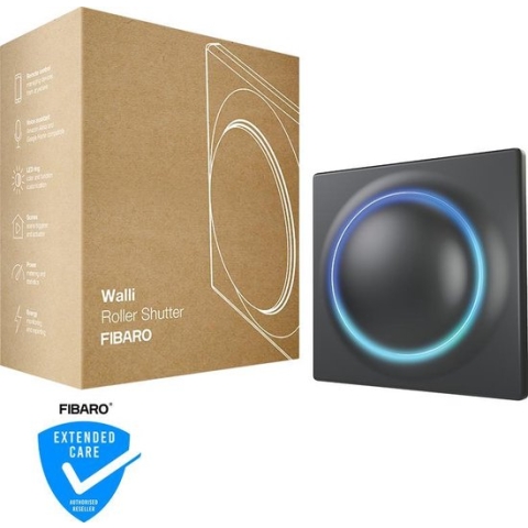 FIBARO Walli Roller Shutter - Rolluik schakelaar - Antraciet - Z-Wave Plus