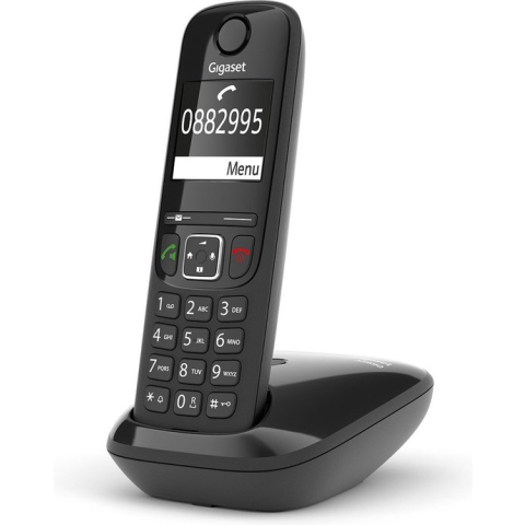 Gigaset AS690 - 1 handset - Zwart - Handsfree bellen - huistelefoon - inclusief oproepblokering