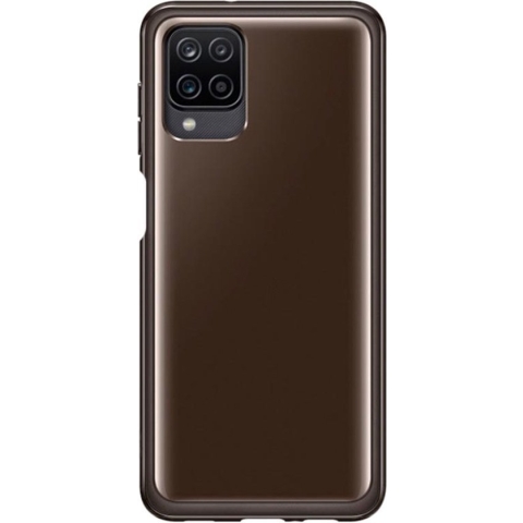 Samsung Clear Soft Hoesje - Samsung Galaxy A12 - Zwart