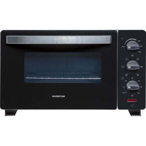 Inventum OV207B - Vrijstaande heteluchtoven - 20 liter - 1350 watt - 6 programma's - Zwart