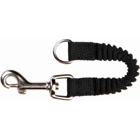 Trixie hondenriem schokdemper zwart 21x1,5 cm