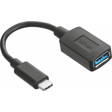 Trust Calyx - USB-C naar USB-A adapter - Zwart