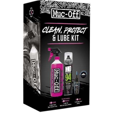 Muc-Off CLEAN, PROTECT & LUBE KIT (WET LUBE VERSION)