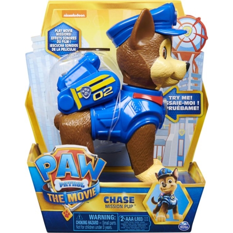PAW Patrol De Film - Interactief Missie Pup Chase-actiefiguur van 15 cm met geluiden en zinnen