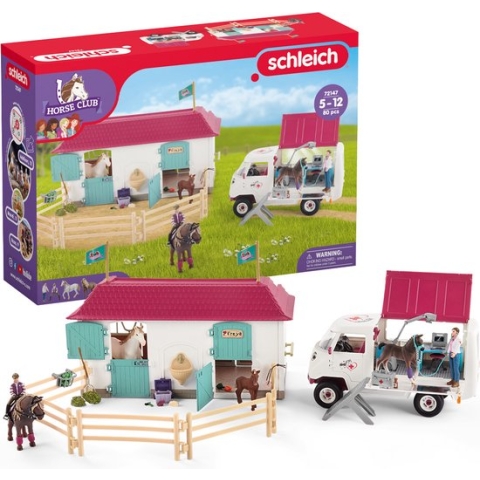 Schleich 72147 Horse Club Dierenartsbezoek in de Stal