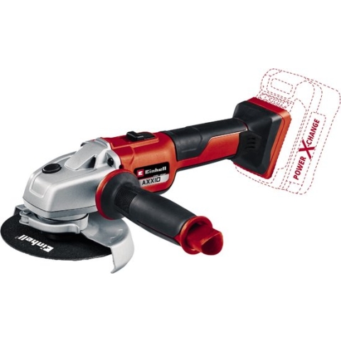Einhell Accu Haakse Slijper AXXIO 18/125 BL Li Solo - Power X-Change - 18 V/Li-Ion - Koolborstelloze motor - Ø125 mm - 8.500 t/min - Max. Snijdiepte: 33 mm - Softstart - Excl. Accu, Lader en Slijpschijf