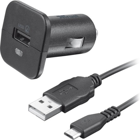 Trust Autolader met Micro USB Kabel - 5W