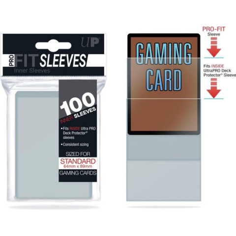 Deck Protector Trading Card Sleeves Sleeves - Pro-Fit Clear Standard C - 100 stuks
