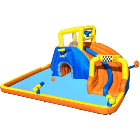 Bestway H2OGO! 18'1'' x 16'6'' x 8'8''/5.51m x 5.02m x 2.65m Super Speedway Mega Water Park