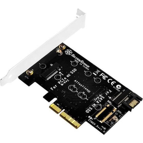 Silverstone ECM20 interfacekaart/-adapter PCIe,SATA Intern