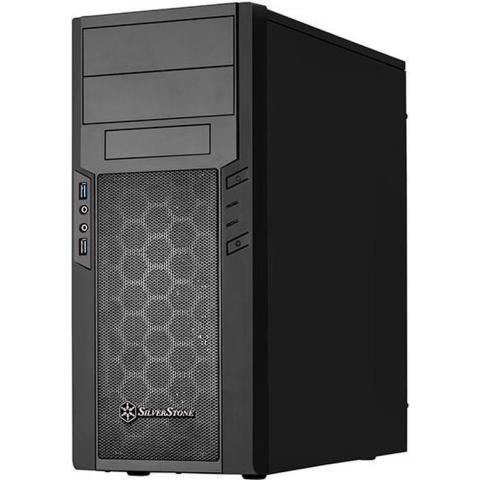 Silverstone PS13 Mini Tower Zwart