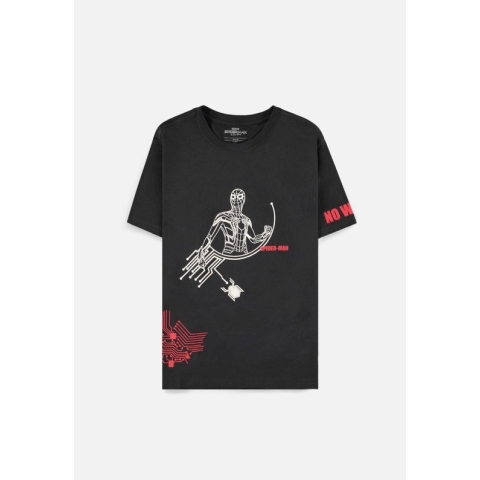 Marvel SpiderMan Heren Tshirt -S- No Way Home Zwart