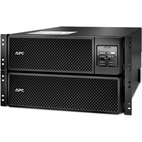 APC Smart-UPS On-Line 8000VA noodstroomvoeding 6x C13, 4x C19, hardwire 1 fase uitgang, rackmountable, Embedded NMC