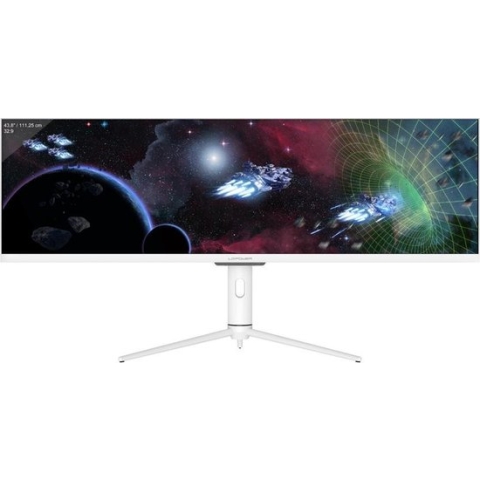 LC Power LC-M44-DFHD-120 Gaming monitor 111.3 cm (43.8 inch) Energielabel G (A - G) 3840 x 1080 Pixel UHD 4 ms Audio, stereo (3.5 mm jackplug), DisplayPort,