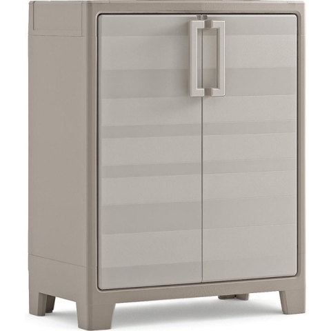 Keter Gulliver Lage Kast - 2 planken - 80x44x100cm – Zand/Beige