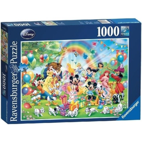 Ravensburger puzzel Disney Mickey Mouse. Mickey is jarig - Legpuzzel - 1000 stukjes