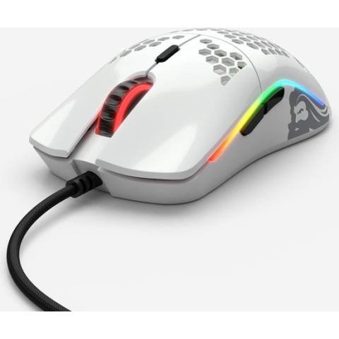 Glorious PC Gaming Race Model O- (small) - Muis - USB Type-A - Optisch - 3200 DPI - Rechtshandig - Wit