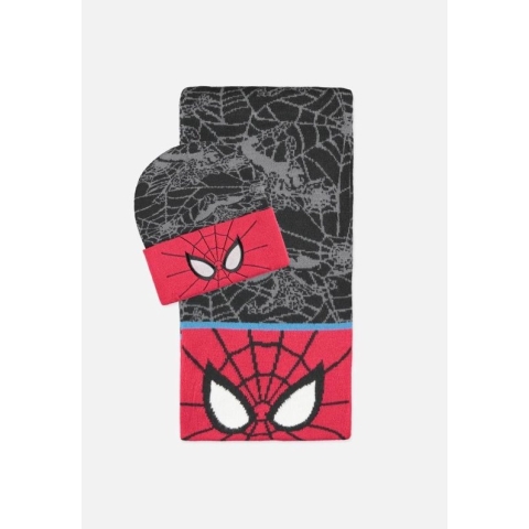 Marvel SpiderMan Muts & Sjaal Set Classic Multicolours