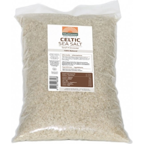 Mattisson Keltisch Zeezout Grof - Celtic Sea Salt - Vegan - Navulzak 5 kg