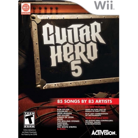 Guitar Hero 5 Standalone Game /Wii